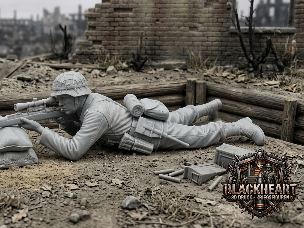 WWII Deutscher SoldatScharfschütze 1:35 - 1