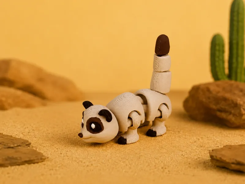 Standing Meerkat - Articulated Figure Keychain
