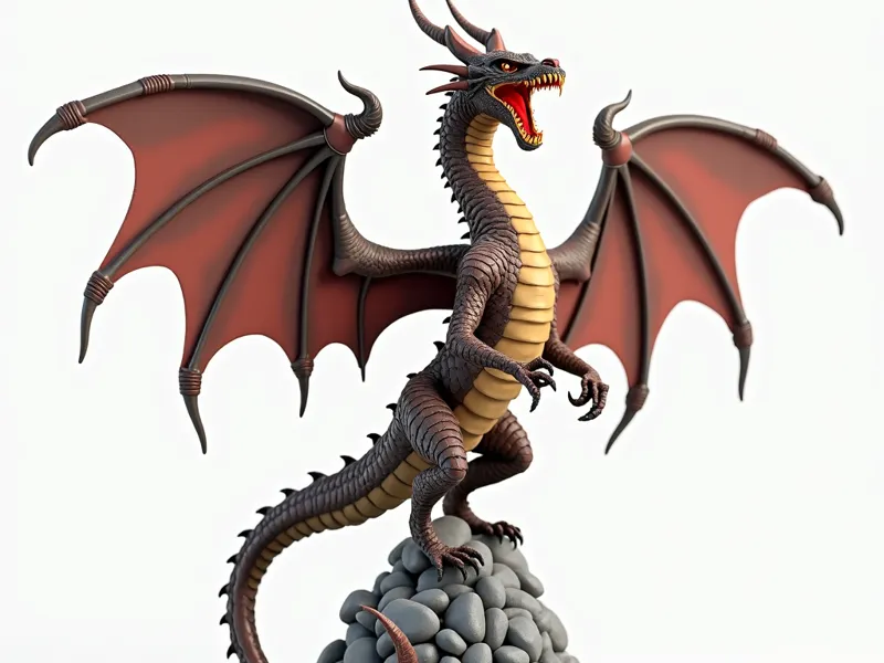 Roaring Dragon on the Rocks