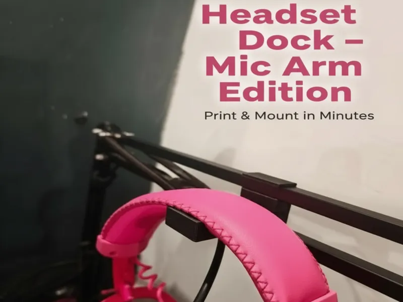 Headphone Dock – Microphone Arm Edition