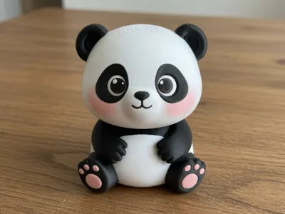 Cute Baby Panda Figure