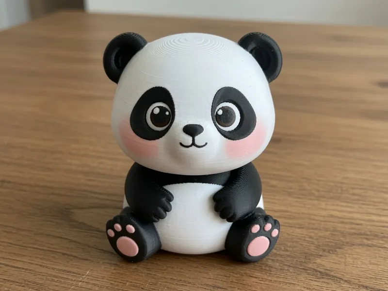 Cute Baby Panda Figure