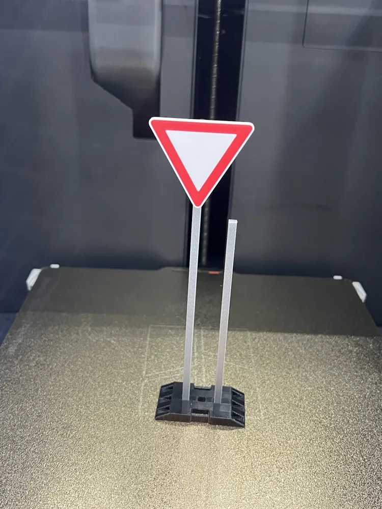 Traffic Sign 205: Yield - Free 3D Print Model - MakerWorld