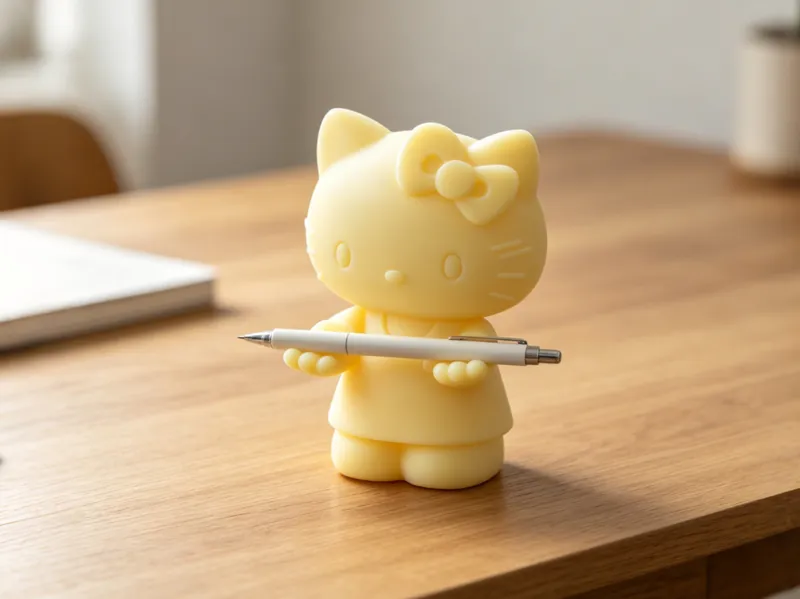 hellokitty笔架-创意笔筒笔托支架文具架-个性铅笔架创意桌面摆件