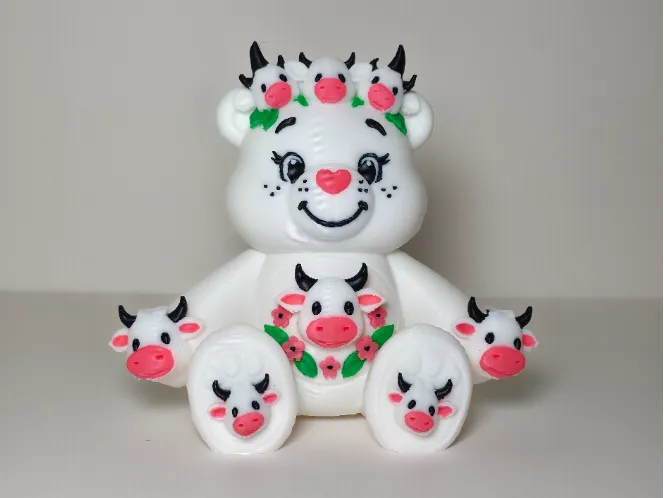 Cow Care Bear: The Ultimate 3D Printed Crossover!