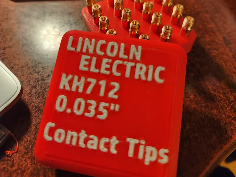 Lincoln welder contact tip case