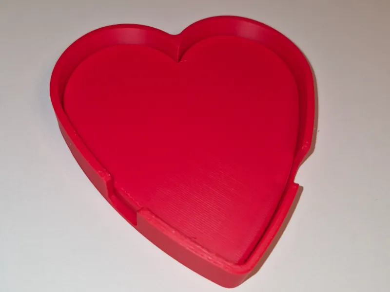 Valentine Heart Coasters & Holders