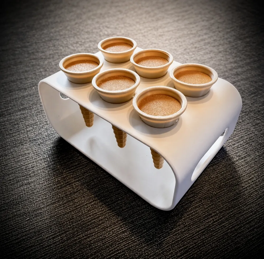 Mini Cone Kit / Clip-On Ice Cream & Maple Taffy - Free 3D Print Model ...