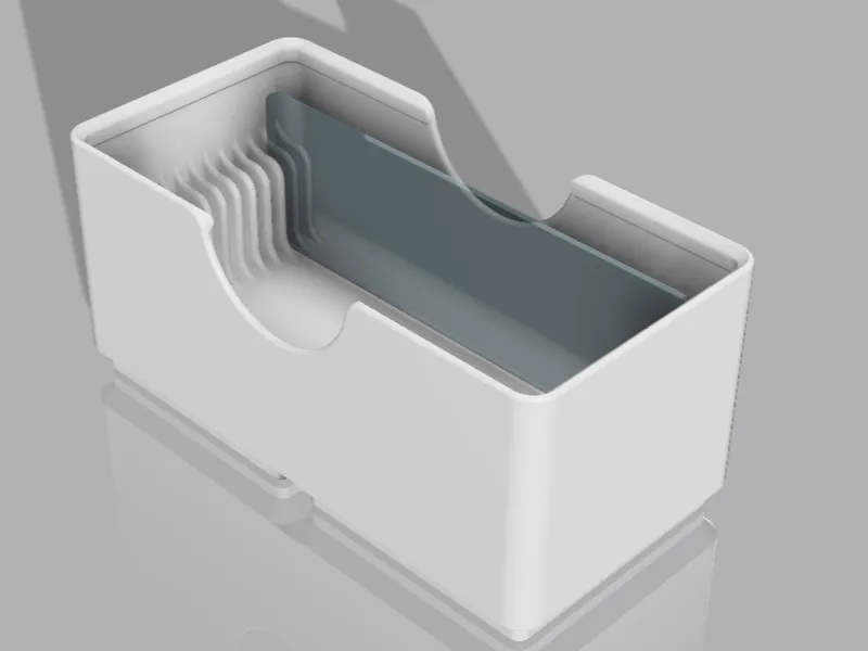 Gridfinity Microscope Slides Bin (1x2; 12 slides)