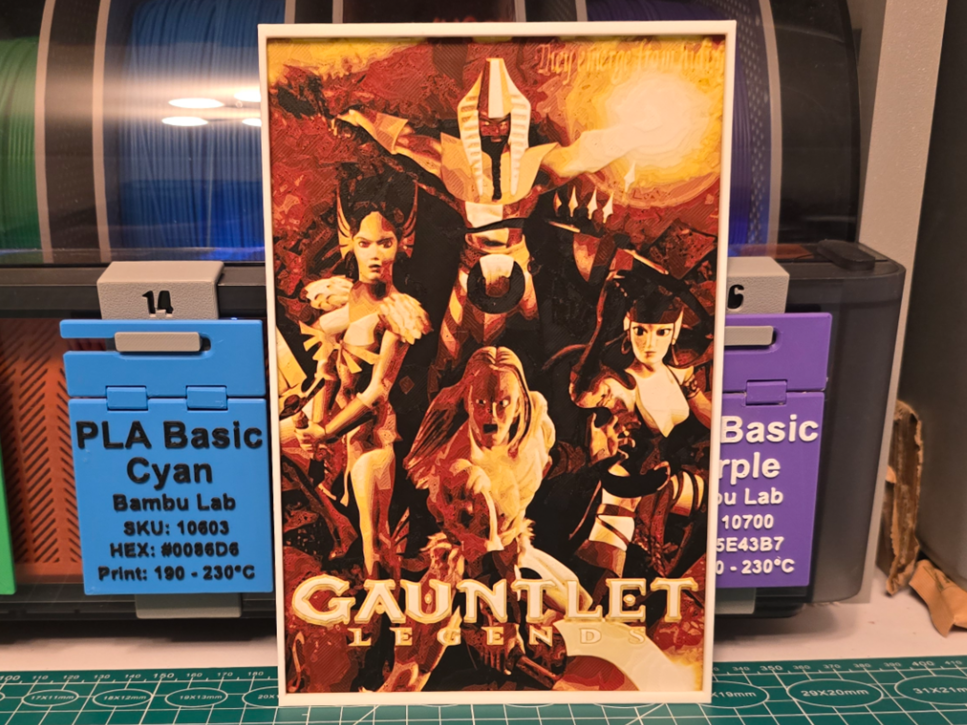 Gauntlet Legends Game Poster - Hueforge Art