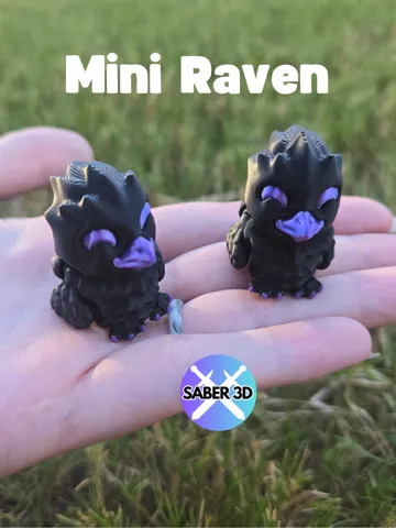 Adorno temático: Mini Articulated Raven — vista de referencia 2