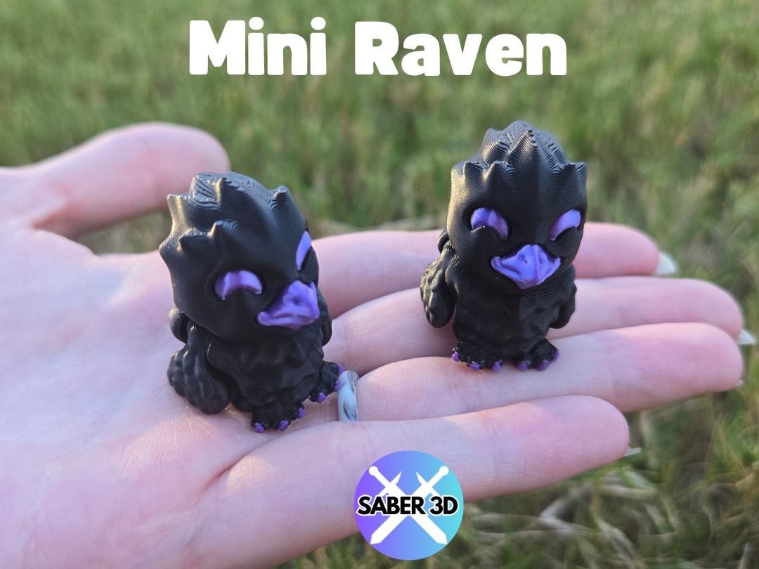 Mini Articulated Raven 3D model