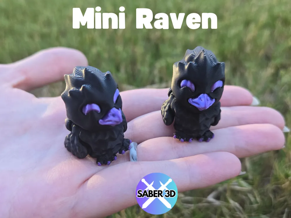 Adorno temático: Mini Articulated Raven. Referencia del modelo original.