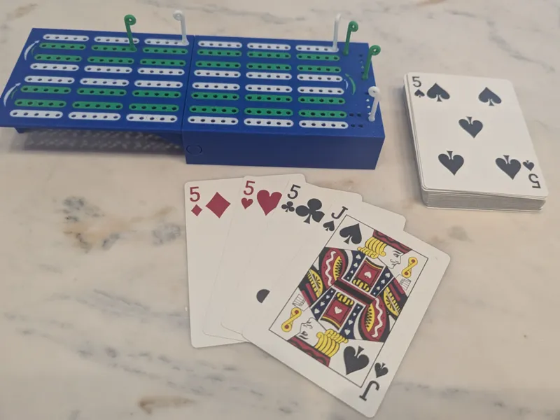 Cribbage Board Travel Multi-Color