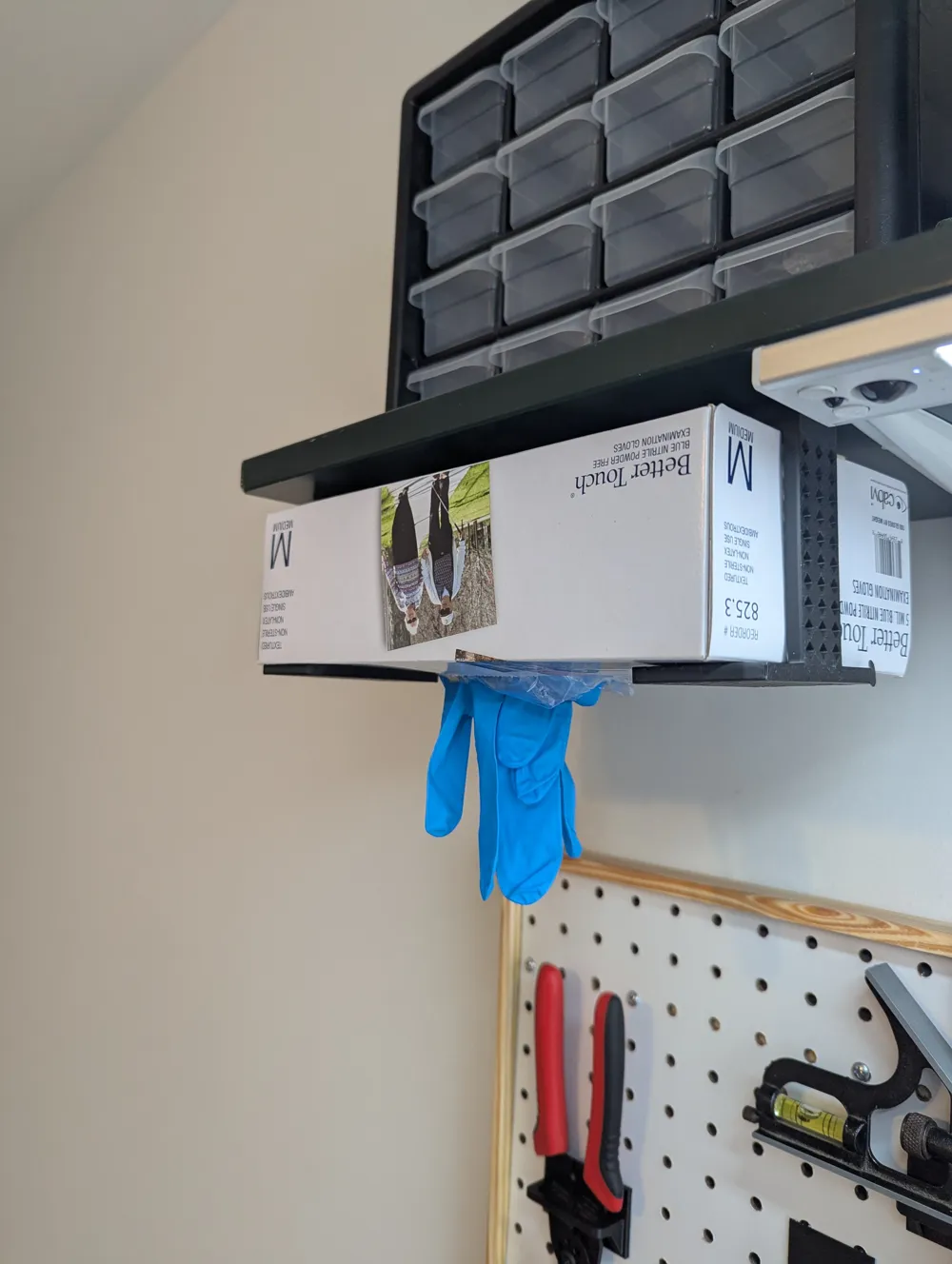 Nitrile Glove Box Holder (Upside Down Mount) - Free 3D Print Model ...