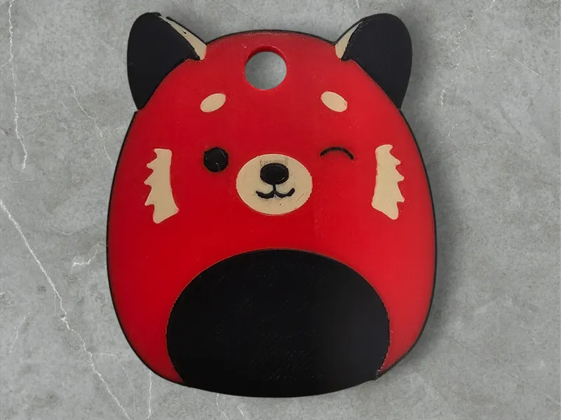 Cici the Red Panda Squishmallow keychain