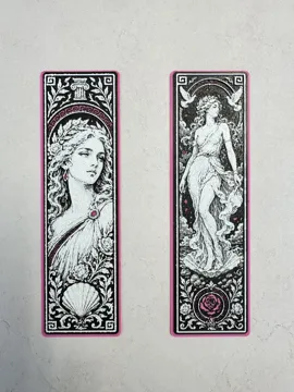Accesorio de lectura: Aphrodite – Goddess of Love HueForge Bookmark Set — vista de referencia 3