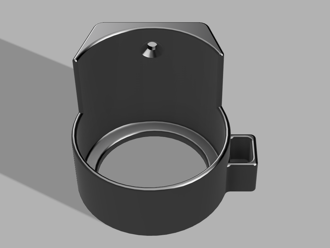 Vacuum pump wall mount holder