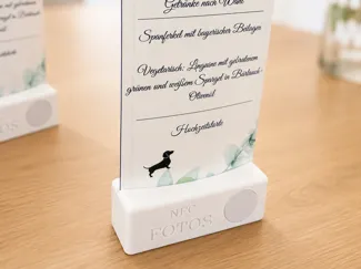 NFC Wedding Menu Card Holder