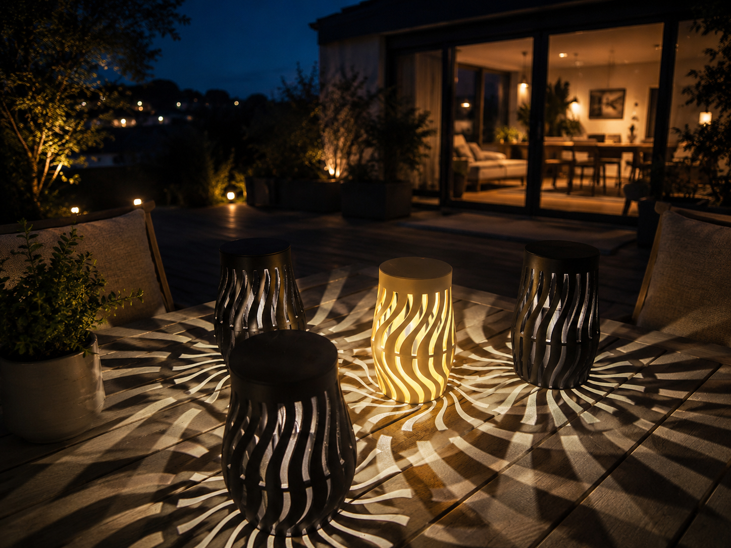 3 Solarleuchten für Garten oder Terrasse