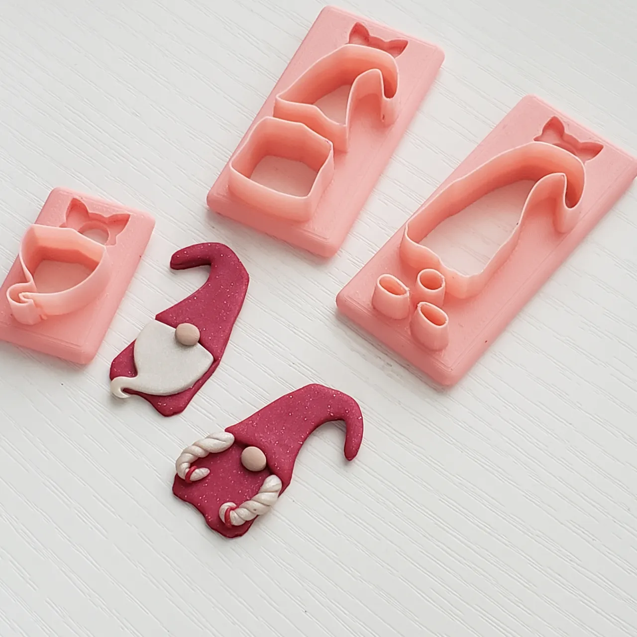 Gnome Set 2 Polymer Clay Earring Cutters view 3