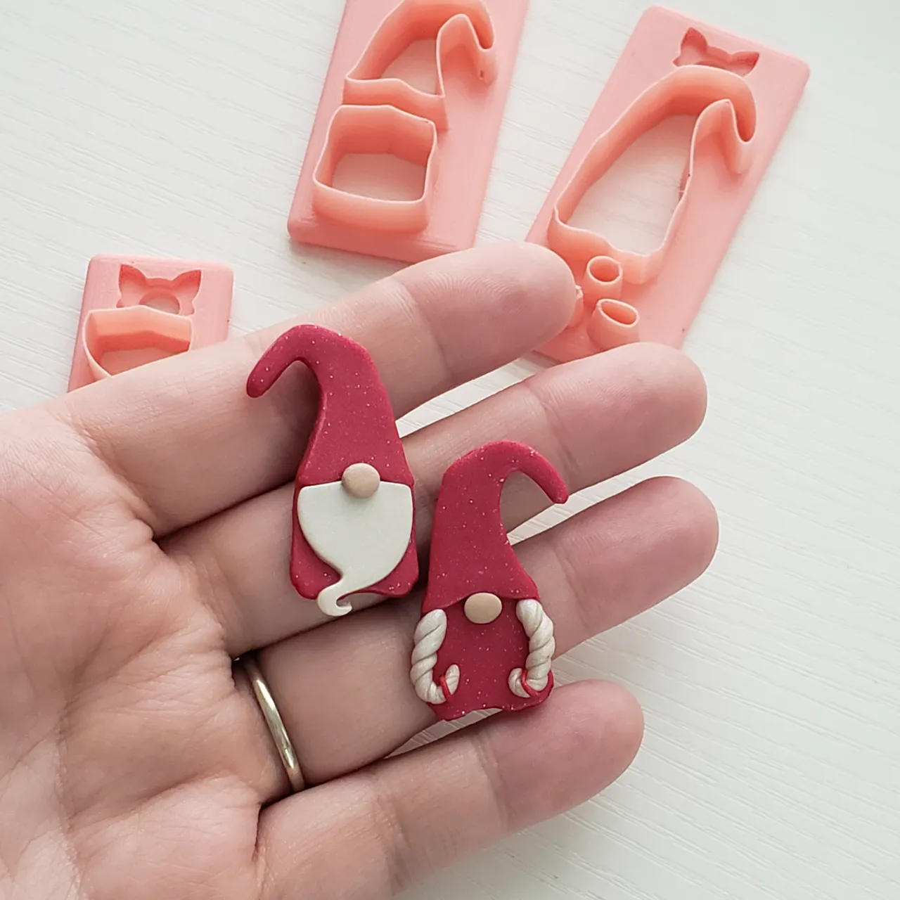 Gnome Set 2 Polymer Clay Earring Cutters view 4