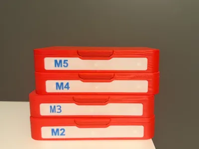 Modular Storage Box with Filament Hinge & Dividers