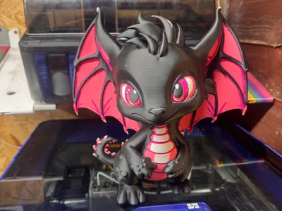 pink wing baby dragon