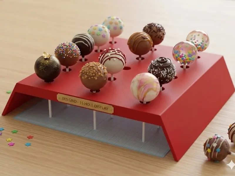 Cakepop holder!  3x15 5mm hole