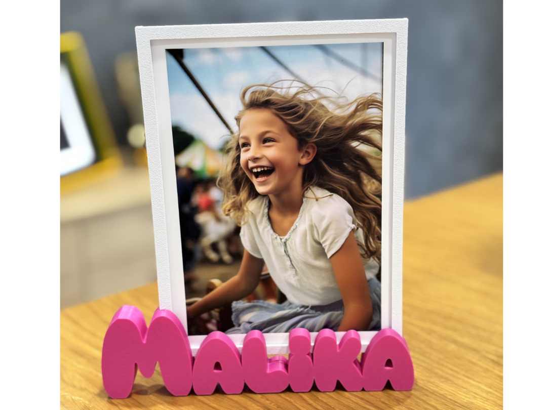 Porta foto con cornice personalizzato Malika 3D model