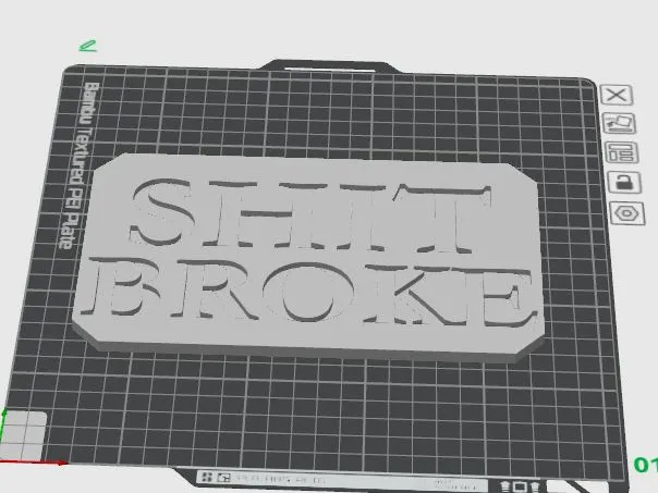 Shit broke wall plate 