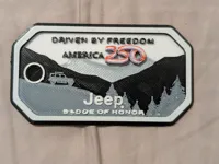 (0.4mm) America 250 Jeep Badge of Honor replica