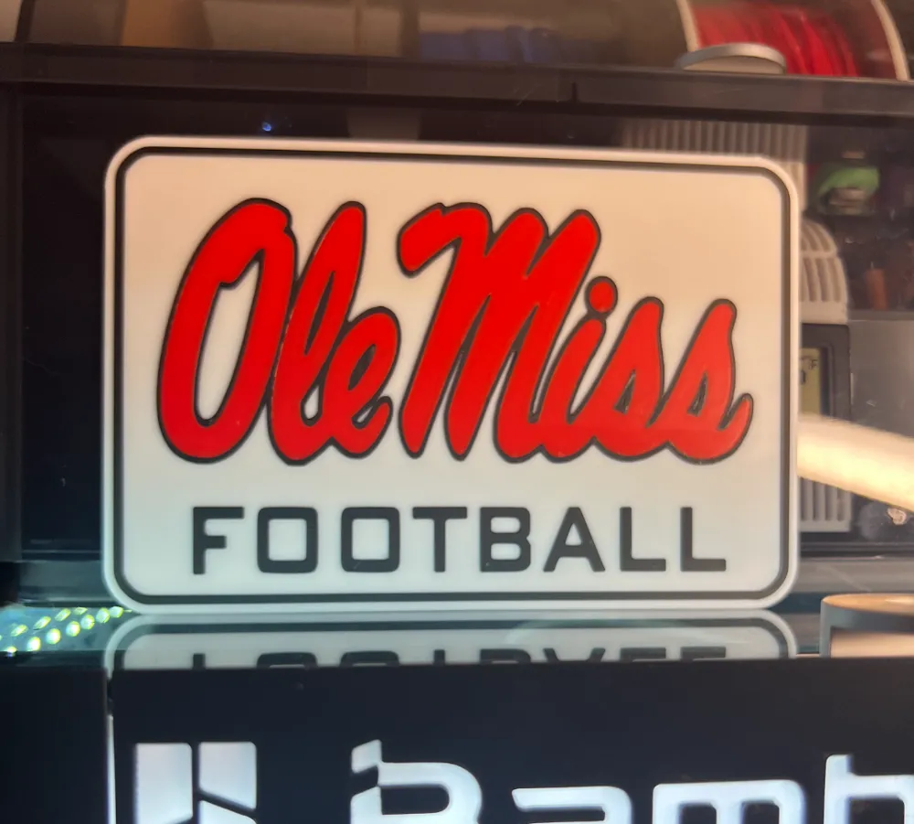Ole Miss Football Sign by 3Dprinting4fun - MakerWorld