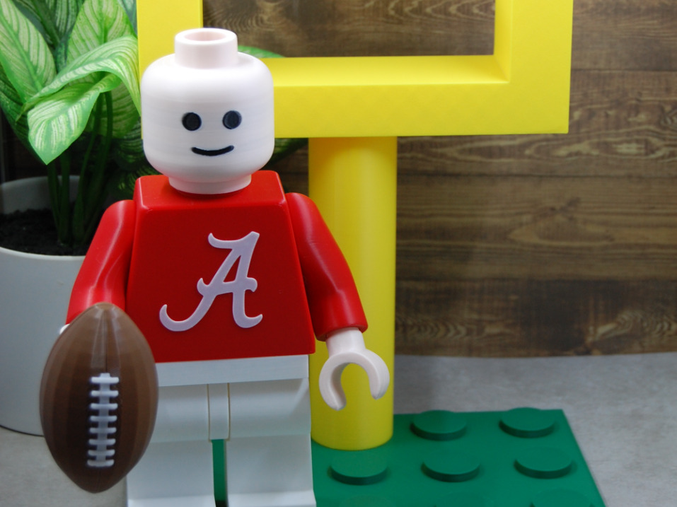 3D Printed Football for 500% Brick Figures