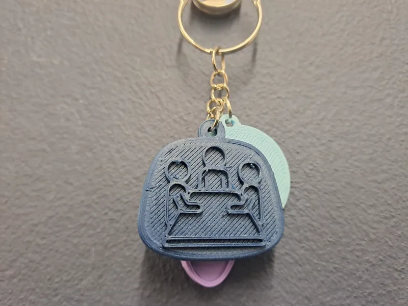 Office Meeting Keychain