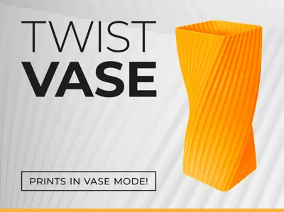 Modern Mini Twist Vase - prints in vase mode!