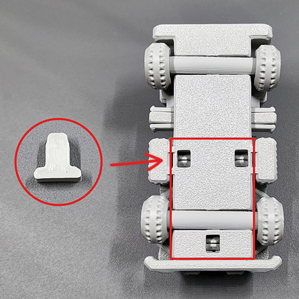 Miniatura 3 do modelo 3D 起重货车，轮、吊臂可转动（小号无支撑，无需五金件）