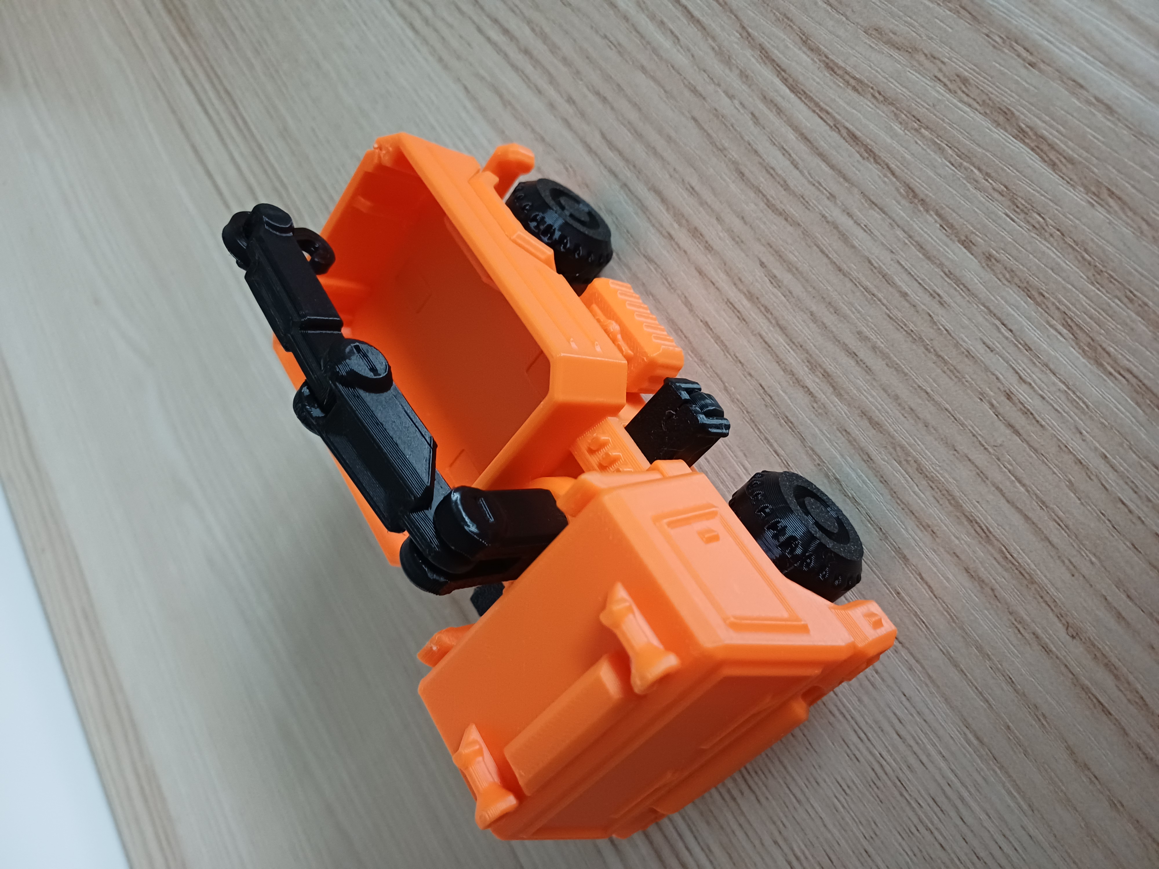 Miniatura 4 do modelo 3D 起重货车，轮、吊臂可转动（小号无支撑，无需五金件）