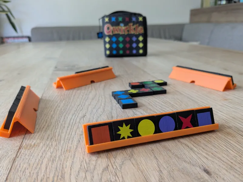 Folder Bowl Qwirkle Travel Tile Holder
