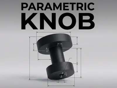 Customizable Parametric Cabinet or Wardrobe knob