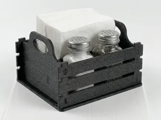 Napkin Holder with Salt and Pepper Shakers Caddy