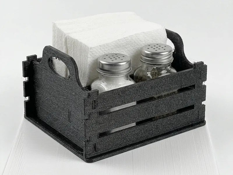 Napkin Holder with Salt and Pepper Shakers Caddy