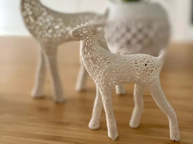 ANTLERLESS Voronoi Deer Ornament