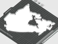 Flag Map of Canada - Snap-in Frame