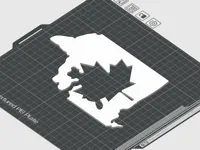 Flag Map of Canada - White Part
