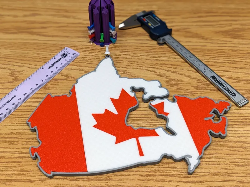 Flag Map of Canada - Snap Assembly - Non-AMS