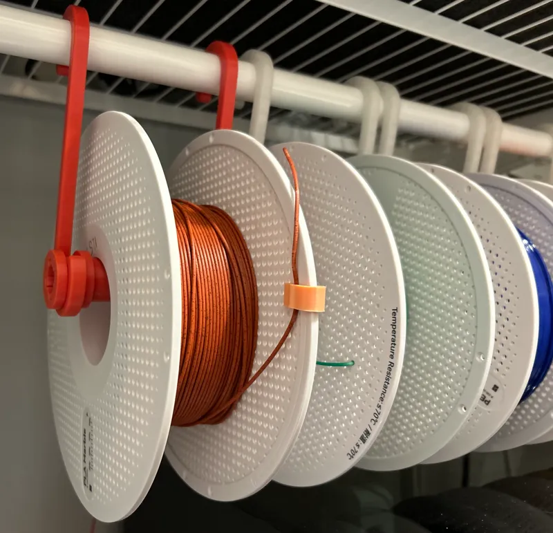 Spool Hanger for Ikea Boaxel Rail System