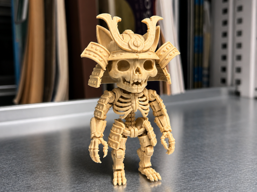 Cat Samurai Skeleton