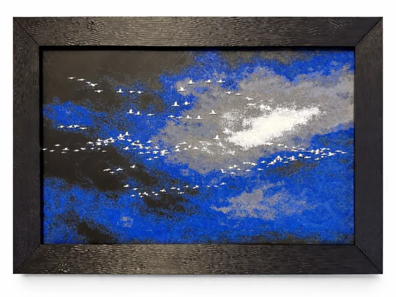 Migrating Birds – Blue Sky HueForge Print