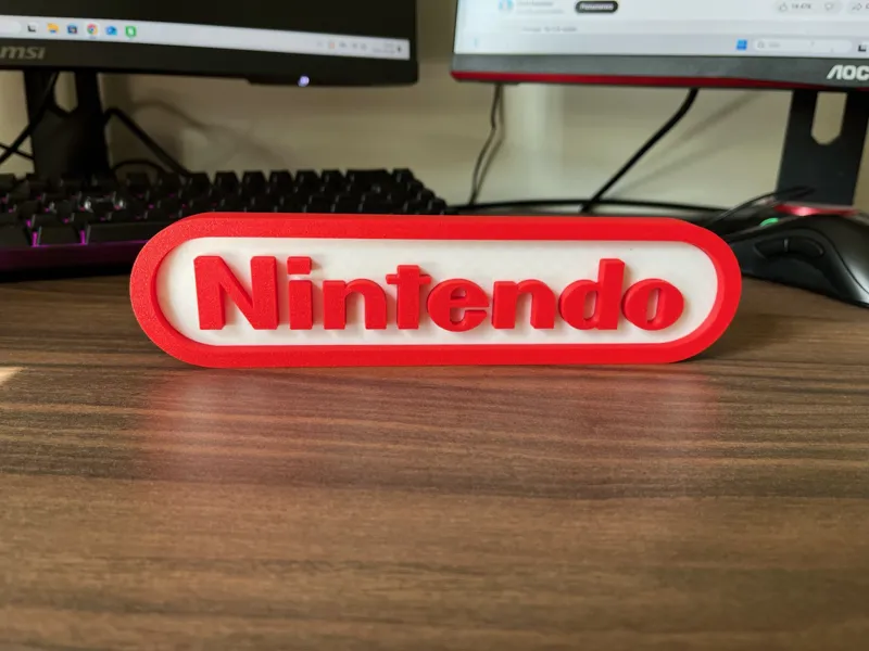 NINTENDO Logo Logotype - NO AMS